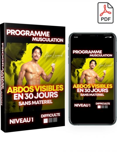 Programme de musculation débutant ABDOS VISIBLES EN 30 JOURS sans matériel 
