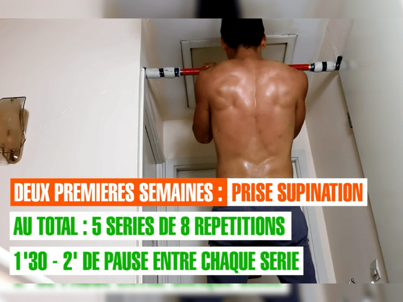 Exercice de traction supination débutant