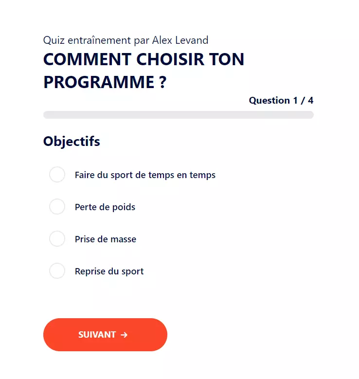 Comment choisir ton programme de musculation maison ? 2 quiz alex levand